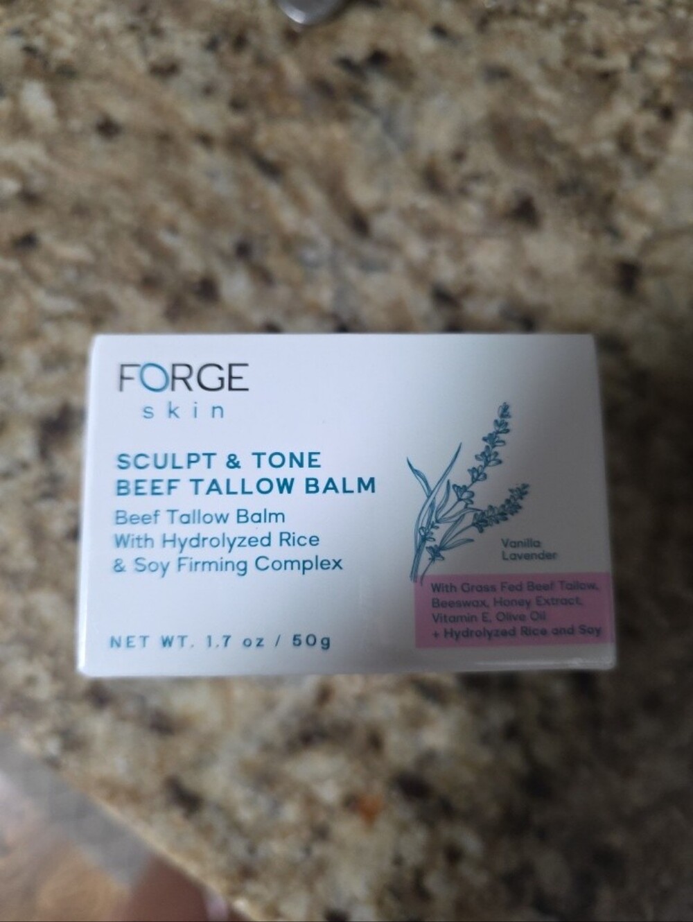 Forge Skin Sculpt & Tone Beef Tallow Balm Vanilla Lavender 1.7 oz Sealed